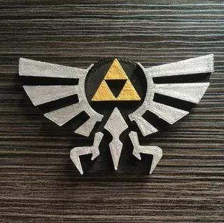 Leyenda De Zelda Hyrule Royal Crest- Figura Plastica