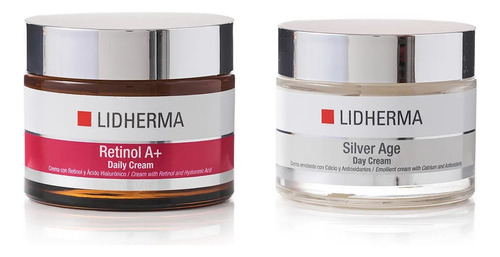 Kit Retinol A+ Daily Cream + Silver Age Day Cream Lidherma 