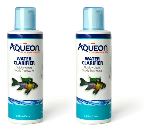 Aqueon Clarificador De Agua Para Acuario 236 Ml Combo De 2pz