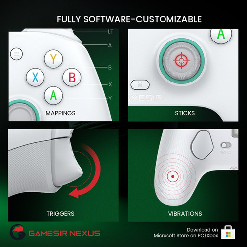 R0x Controlador Con Cable Gamesir G7 Se Para Pc/xbox One /