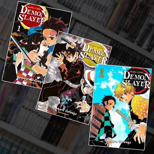 Demon Slayer- Kimetsu no Yaiba' põe três livros na lista de mais