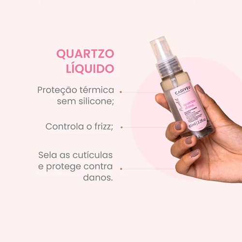 Óleo Quartzo Líquido Cadiveu Essentials Quartzo Shine 65ml