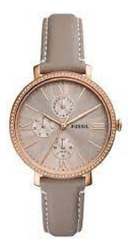 Fossil Jacqueline Reloj De Pulsera Para Mujer 38 Mm Gris Color del bisel Oro rosa