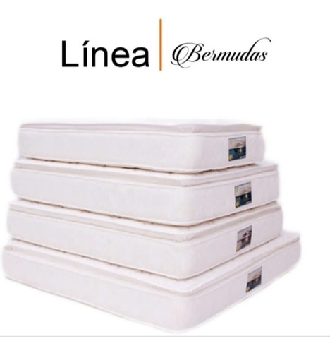 Colchón Matrimonial Ortopédico Bermuda Latinflex Con Pillow 