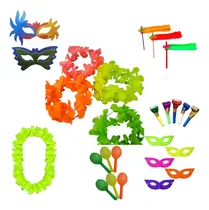 Comprar Cotillón Fiesta Carioca Fluor 115 Articulos 50 Personas