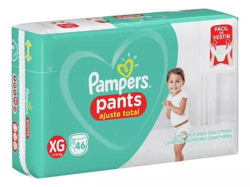 Pampers Pants Ajuste Total Talla XXG 46 Unds, Productos