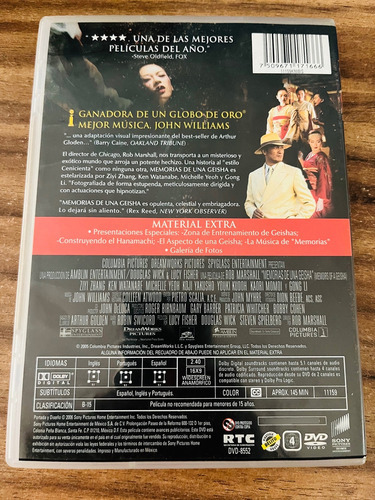 Memorias De Una Geisha Pelicula Dvd 2006 (Usado)