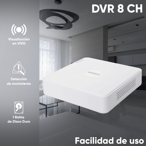EPCOM Kit 6 Cámaras de seguridad B8-KIT-CV/A-6CSC CCTV Exterior ColorVu Alta definición Metálicas Videovigilancia B8-KIT-CV/A Micrófono integrado