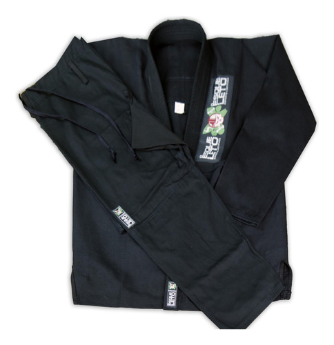 Kimono Jiu Jitsu Masculino (o Esqueleto) - Preto A3