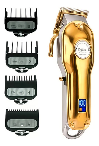 Cortadora de pelo Kemei Profissional KM-1986 dorada 220V