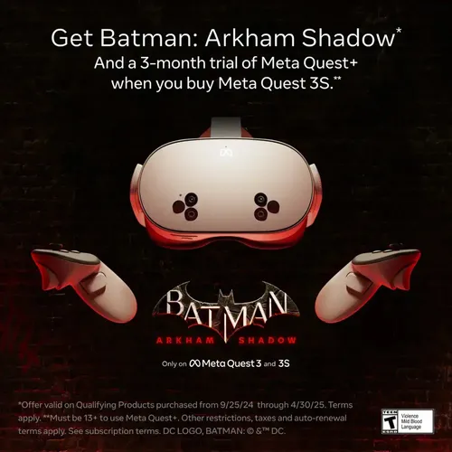 Meta Quest 3s 256gb - Oculus - + Batman Arkham Shadow