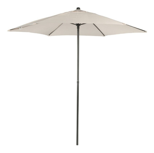 Sombrilla Quitasol Parasol 2,3mtrs Con Botón Push Up- Beige