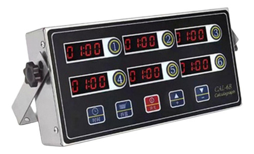 . Temporizador Digital De Cocina, Reloj Para 6 Canales