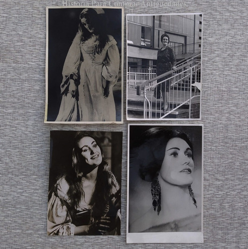 Fotografías Soprano Joan Sutherland Originales Época Lote 4 