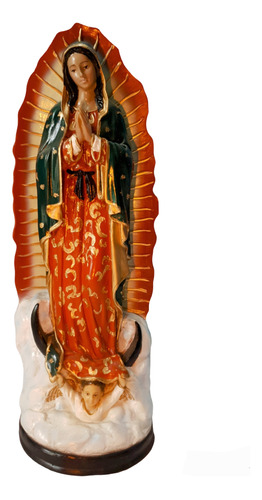 Virgen De Guadalupe 32cm Decorado