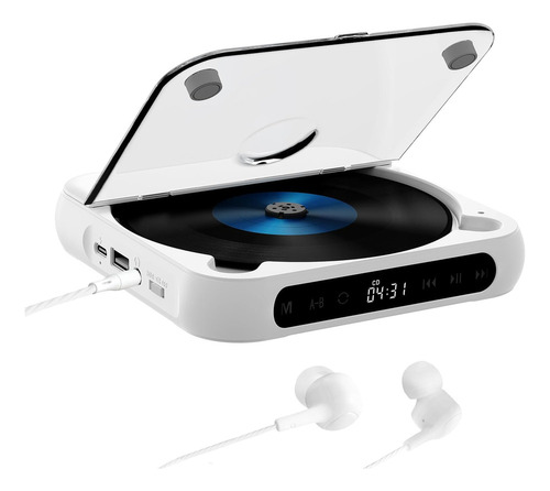 Reproductor De Cd Portátil Con Bluetooth