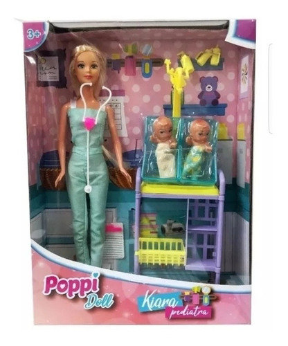 Muñeca Poppi Doll Kiara Pediatra