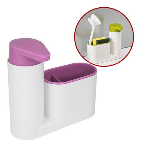 Dosificador Dispenser Jabon Detergente Organizador Cocina