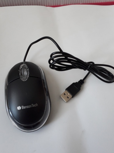 Mouse Usb Optico Banson Tech Scroll C/ Fio 3 Botoes