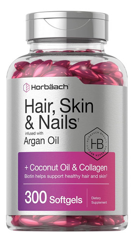 Suplemento Hair, Skin & Nails 300 Capsulas Horbaach