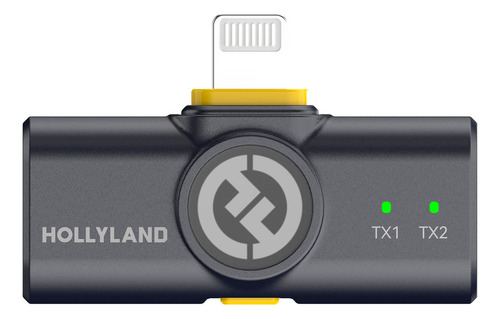 Microfone Hollyland Lark M2 Combo Duo para Android/iOS, cor preta