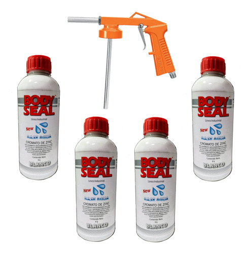 Recubrimiento Body Seal Base Agua Kit 4 Lt + Pistola