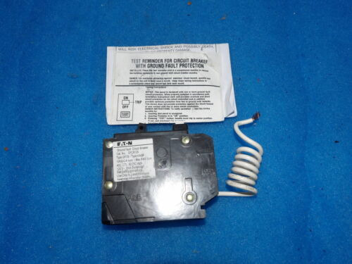 Nib Eaton Gfcb120 20a Ground Fault Circuit Breaker + 1 Y Ccm