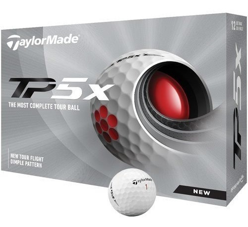 Imagen 1 de 7 de Kaddygolf Pelotas Golf Taylormade Tp5x - Caja X12