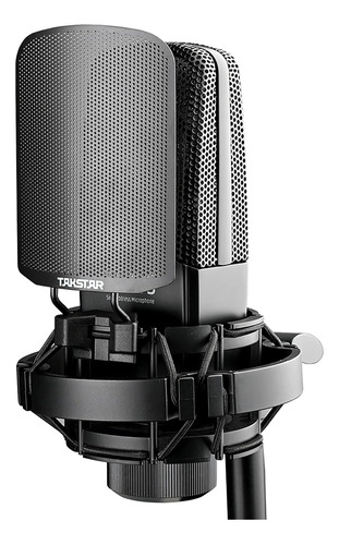 Microfono De Grabacion Takstar Con Diafragma Chapado En Oro