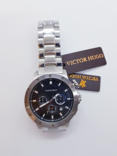 Relógio Masculino Prateado Victor Hugo Vh10082gss/02