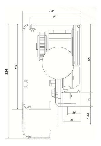 Sistema Automatico Corredizo Gl-180 60 Hz