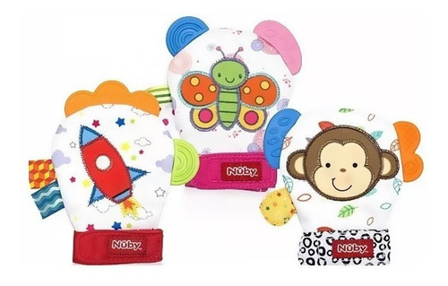 Mordillo Guante Nuby Funky Mitts Planeta Juguete