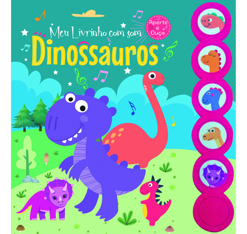 Meu Livrinho com Som Dinossauros Livro Sonoro OnLine Autor Capa Mole