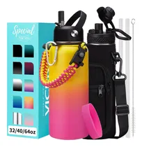Comprar Botella De Agua De Acero Inoxidable 32oz, Aislante, Con Tapa