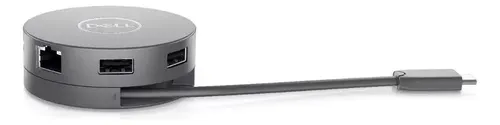 Adaptador Multiportas Usb-c 7 Em 1 Da Dell Da310 Cor Preto | Frete
