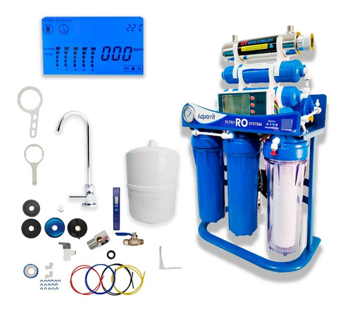 Filtro 8 Etapas Osmosis Inversa Kit Completo Pantalla Lcd