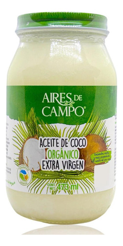 Aceite Aires de Campo Coco Orgánico 473ml