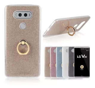 Funda Brillo Anillo Para Samsung Moto Huawei Xiaomi LG Sony