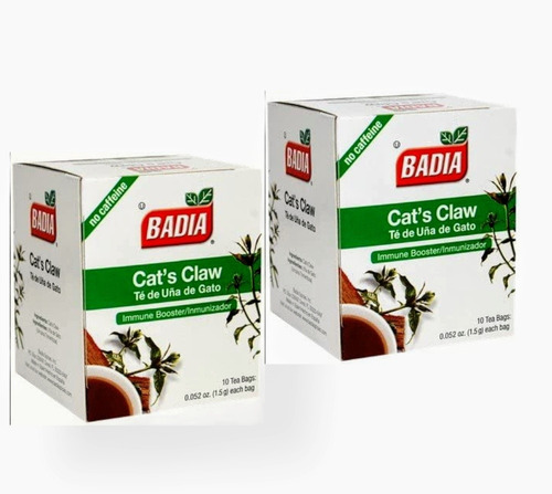 2 Cajas De Té De Una De Gato Badia 10 Sobres C/u