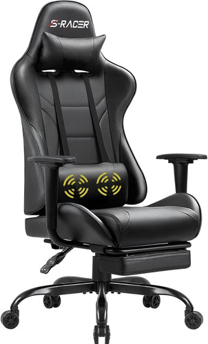 Silla Gamer Gaming Ejecutiva Homall Negro Con Apoya Pie