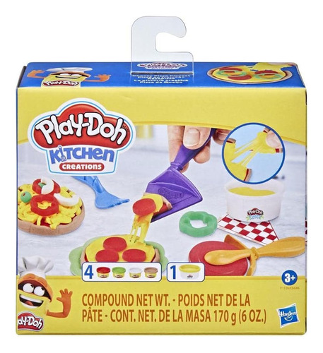 Play-doh Kitchen Creations- Cheesy Pizza Playset Para Niños 