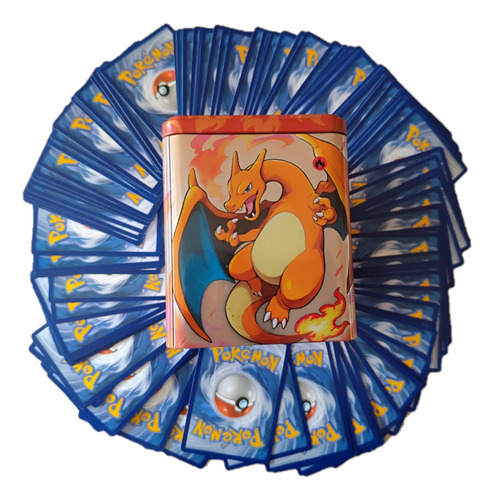 Pokémon Tcg: Lote De Cartas (100 Cartas) + Lata Aleatoria Lata/100 Inglés / Español (Usado)
