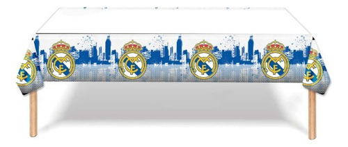 Mantel Decorativo Con Diseños Infantiles Para Cumpleaños Color Variado Real Madrid Equipo