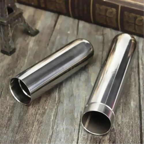 Estuche Metálico Portátil De Un Solo Tubo Para Cigarros