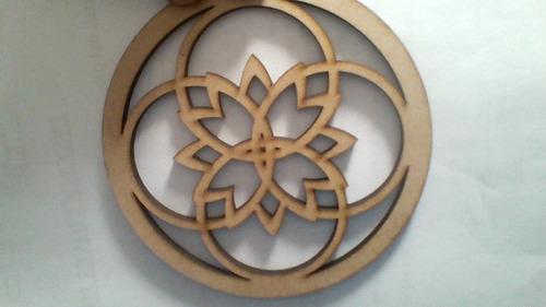 Mandalas Caladas Fibrofacil Mdf 10 Cm Corte Laser X 10