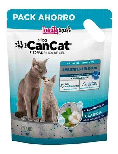 Can Cat Silica Family Pack Clasica 7,6 Lts Piedra Gato