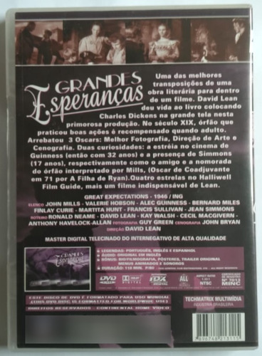 Dvd - Grandes Esperanças - 1946 (Usado)