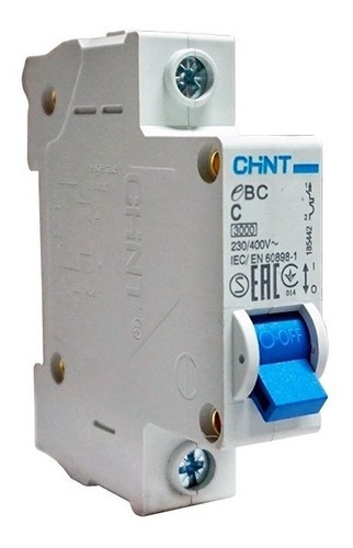 Imagen 1 de 2 de Breaker De Control 1p 50a Eb-1-c50 Chint 186576