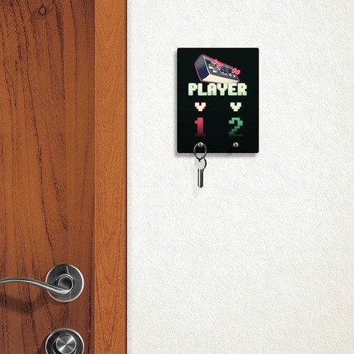 Imagem 3 de 3 de Porta Chaves Player 1 Player 2 Gamer