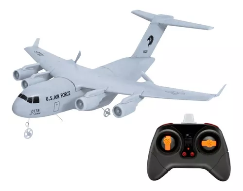 Avião controle remoto C-17 DIY 373 2,4 Ghz 2ch 373 - LUMEN IMPORTADOS